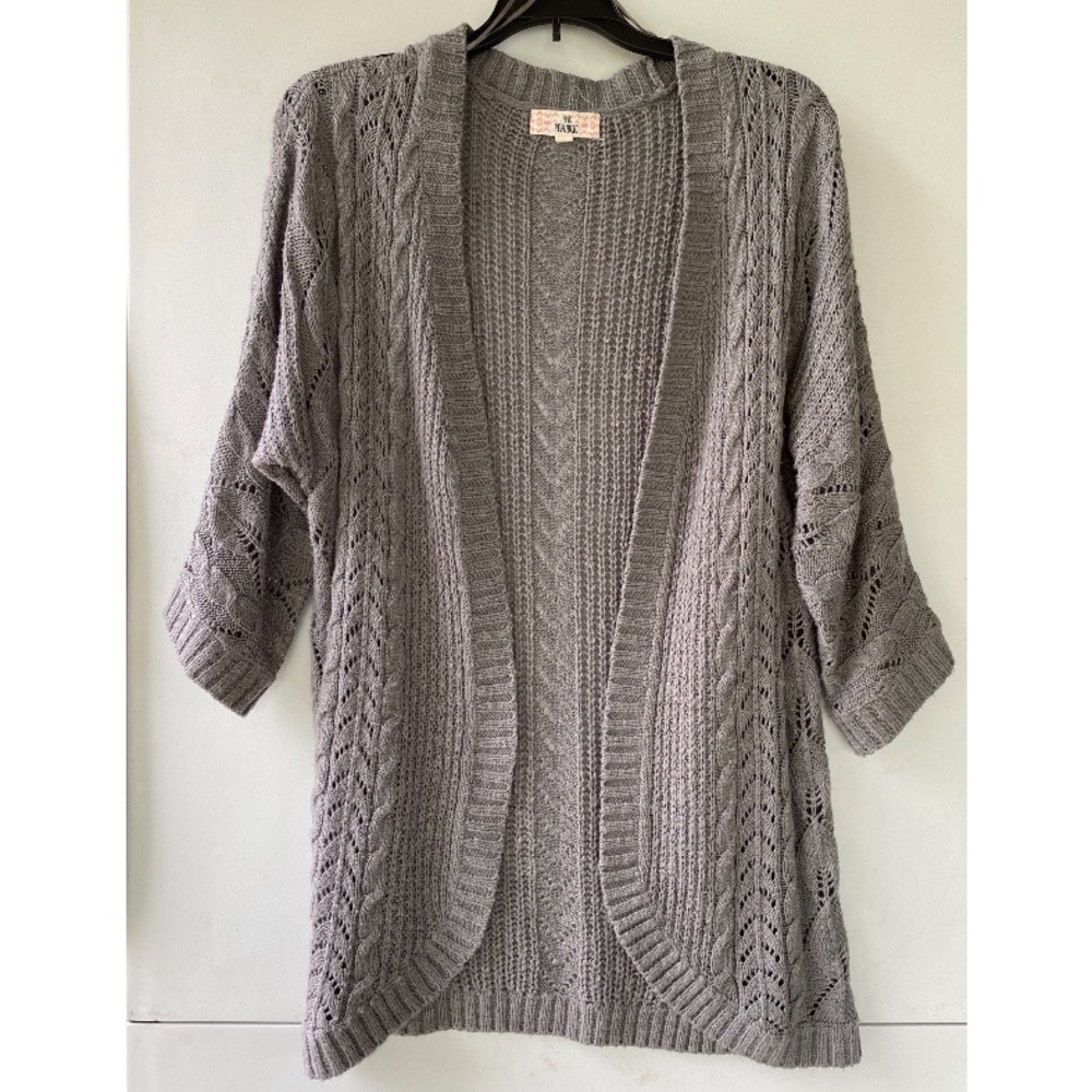 Pink Republic | Gray Cardigan Sweater
